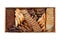 Fresh Bread Slice Mix Carton Delivery Box Top View