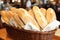 fresh bread on a table Loaf of bread on wooden table Bakery bread food concept