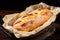 fresh bread on a table Loaf of bread on wooden table Bakery bread food concept