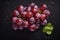 Fresh Bunch of grapes on seamless background Ai generated