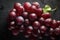 Fresh Bunch of grapes on seamless background Ai generated