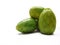 Fresh cactus green pear opuntia ficus indica fruit