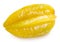 Fresh carambola or starfruit on white background