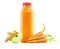Fresh Carrot Apple Ginger Juice in Bottle