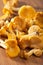 Fresh chanterelle mushrooms