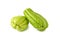 Fresh Chayote on white