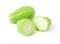 Fresh Chayote on white background