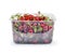 Fresh cherries in plastic box,
