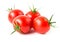 Fresh cherry tomatoes on white background, raw food and vegetable