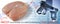 Fresh chicken meat  HACCP Hazard Analyses and Critical Control Points concept with graphs and microscope analysis - Food Safety