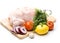 Fresh chicken with vegetables