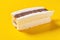 Fresh chocolate and milkshake flavor popsicle on a yellow background