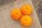 Fresh clementines on