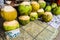 Fresh Coconit at Roadside Stall in Borneo