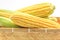 Fresh corn on white background