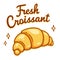 Fresh Croissant drawing