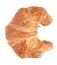 Fresh croissant, isolated