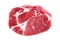 Fresh crude pork neck meat steak isolated on white background
