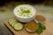 Fresh Cucumber Raita and Ingredients