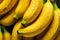 Fresh Delicious Banana background adorned with glistening raindrops