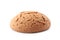 Fresh delicious oatmeal cookie on white background