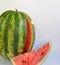 Fresh dessert, a big sweet juicy watermelon