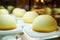 Fresh dome shape cheese cakes