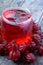 Fresh drink from Rosella or roselle fruit