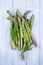 Fresh ecologic green asparagus
