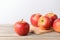 Fresh Envy apples on wooden table