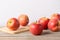 Fresh Envy apples on wooden table