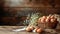 Fresh farm eggs in a rustic basket with wildflowers