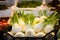 Fresh fennel in a basket, Italian market