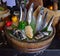 Fresh Fish arrangement for food presentation at a hotel buffet restaurant
