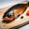 Fresh fish on the cutting board - ai generated image