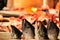 Fresh fish at a market stall in Cartagena