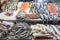 Fresh fish and seafood at the Mercado Central in Santiago