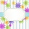 Fresh flower stripe background