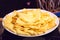 Fresh fluffy homemade pancakes as an everyday convenience food. Healthy sweets, desserts, snacks, bakery, starters, treats,