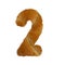 Fresh food bakery typography letter number 2