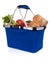 Fresh food: basket of groceries
