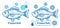 Fresh frozen fish, freezing seafood in ice, cold water carp in refrigerator icon. Sea food, cooling meat. Hand drawn line vector