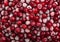 Fresh frozen red juicy cranberries