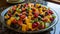 Fresh fruit salad a healthy, colorful, and refreshing