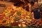 Fresh fruit and vegetables stall at Mercat de la Boqueria