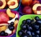 Fresh fruits with apples, nectarines and grapes