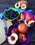 Fresh fruits with apples, nectarines and grapes