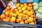 Fresh fruits selling at Portobello Market in Portobello Road, Notting Hill, UK