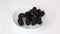 Fresh Fruits, Sweet and Ripe Black Mulberries in A