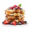 Fresh Fruits Waffle Stack: A Delicious And Artistic Twist